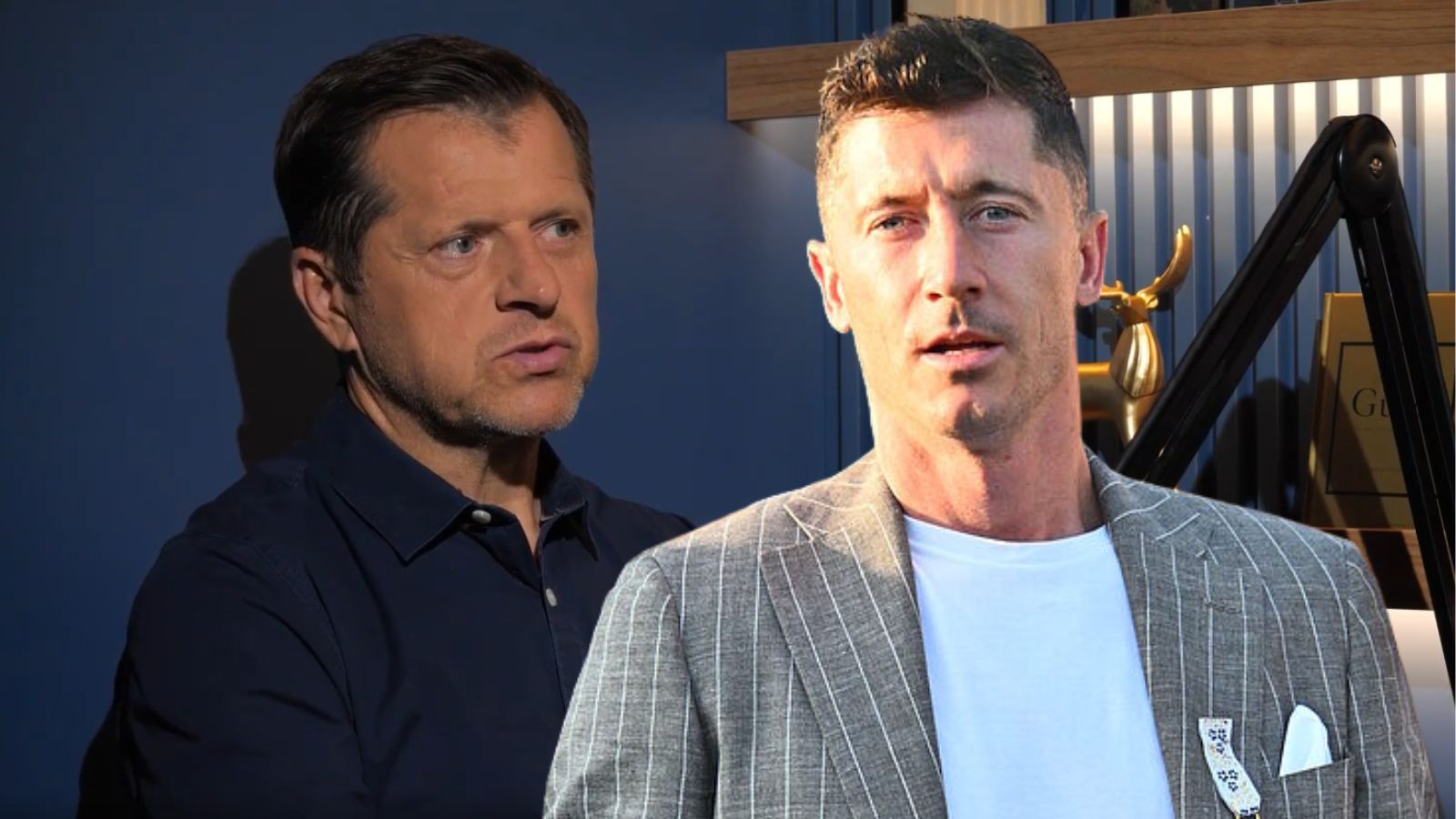 Cezary Kucharski i Robert Lewandowski
