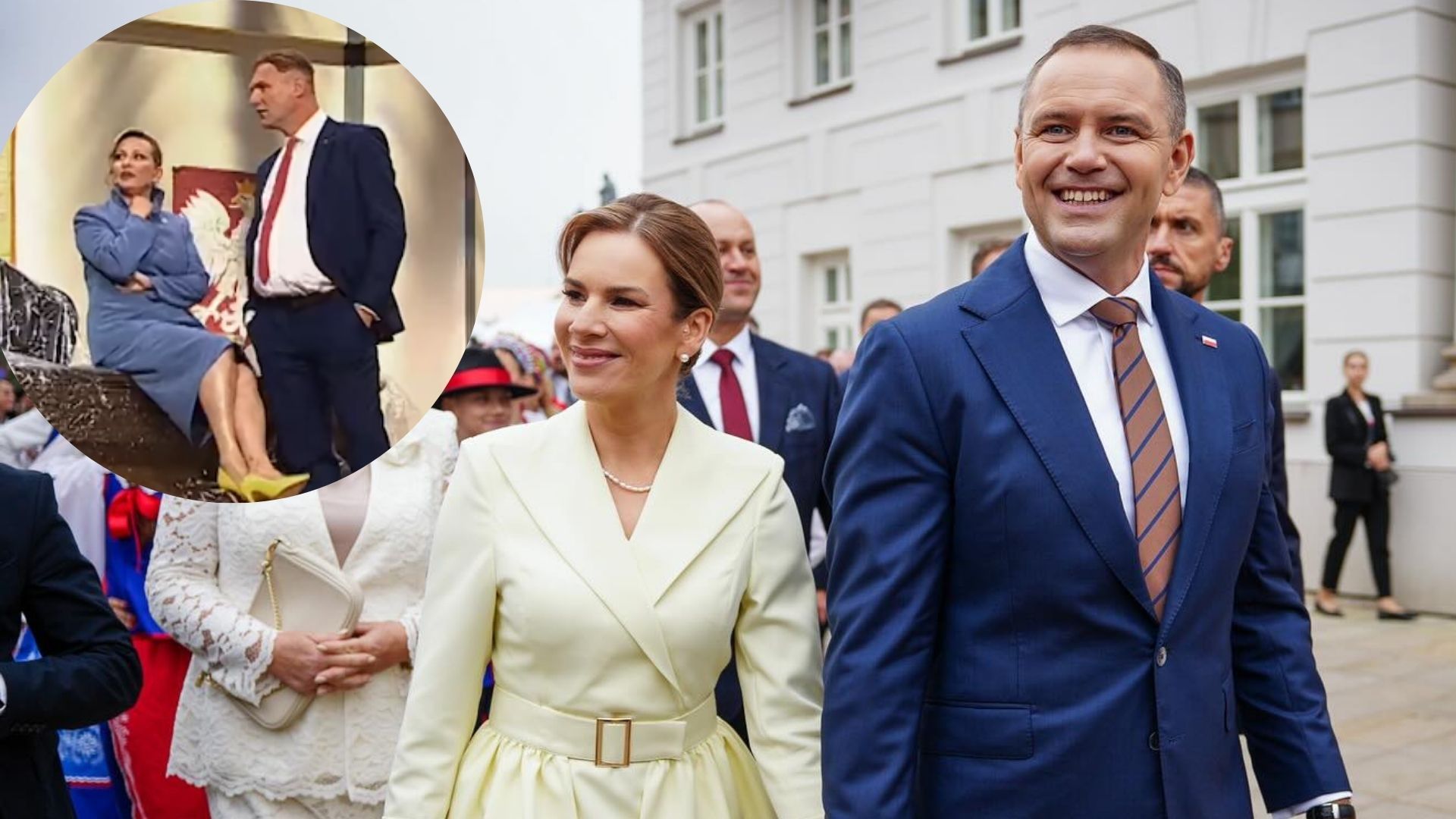 Zakpili z Karola Nawrockiego i Marty Nawrockiej. Skandaliczne sceny obiegły sieć