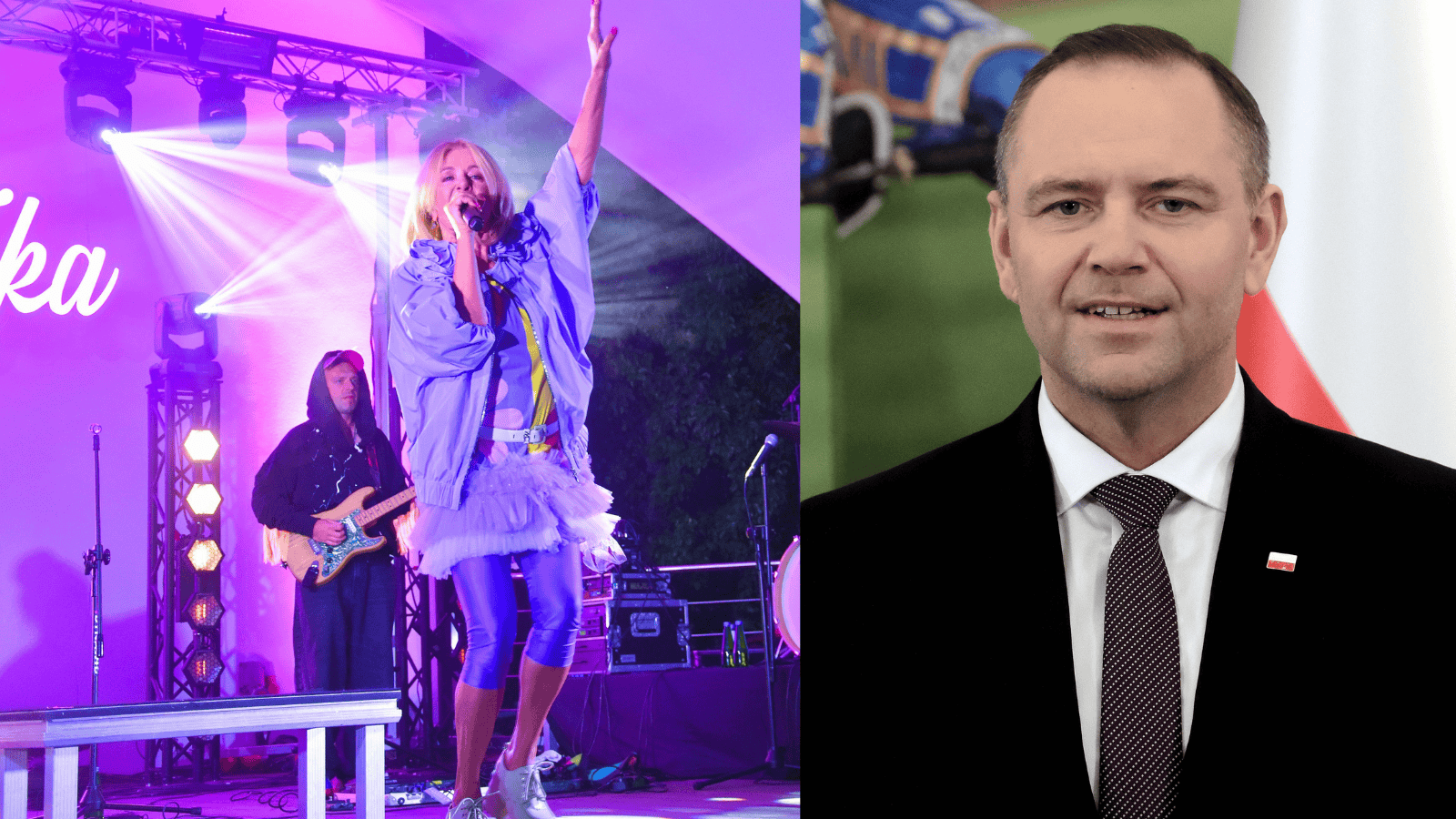 Jeżowska uderzyła w Nawrockiego ze sceny. Nagrali reakcję widowni