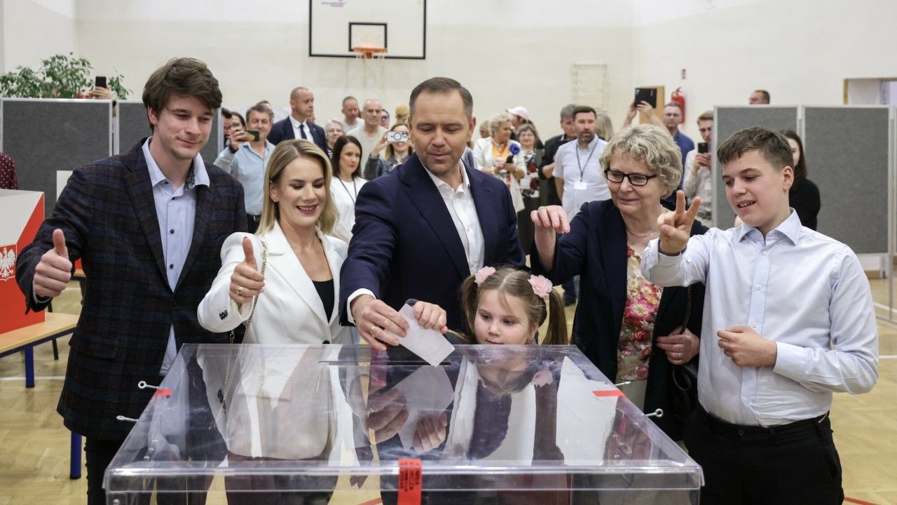 Karol Nawrocki z rodziną