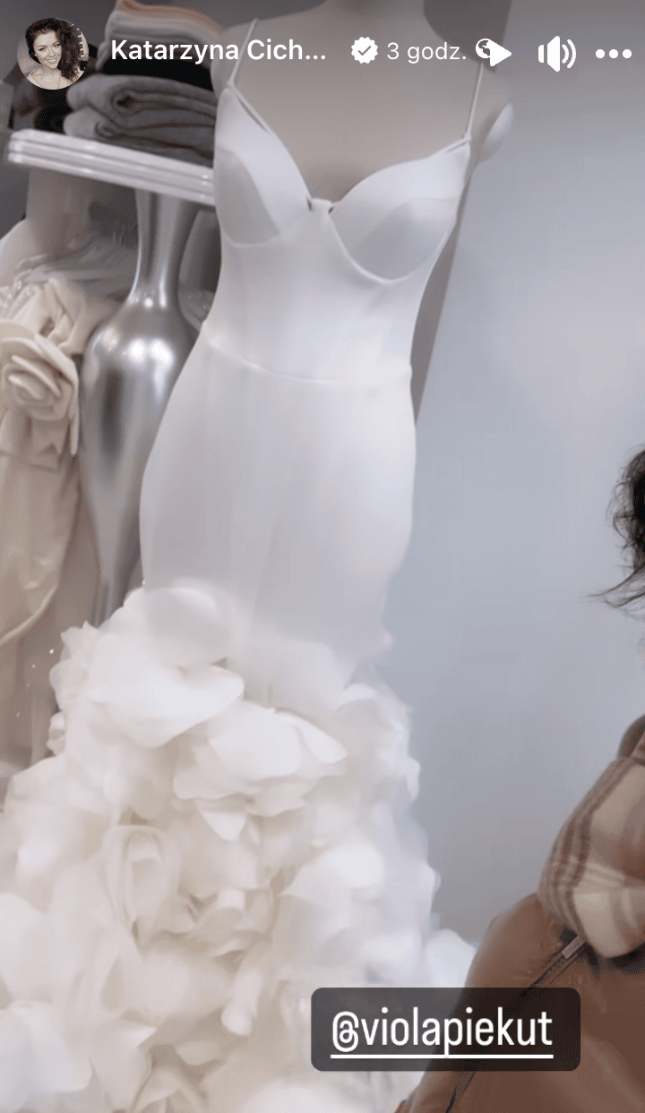 Kasia Cichopek pokazała suknię ślubną, fot. Instagram