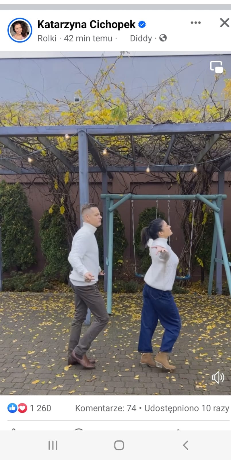 Kasia Cichopek tańczy z Marcinem Mroczkiem, fot. Instagram