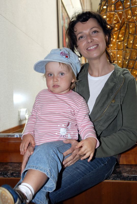 Katarzyna Pakosińska z córką Mają
