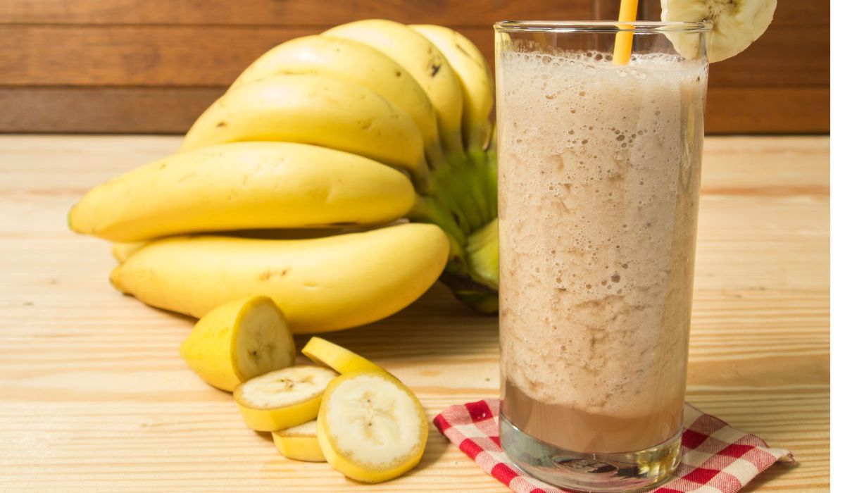 Pyszny koktajl z bananem