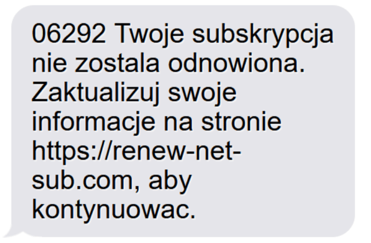 Kolejny scam na Netflix, fot. CERT Orange Polskax.com.png