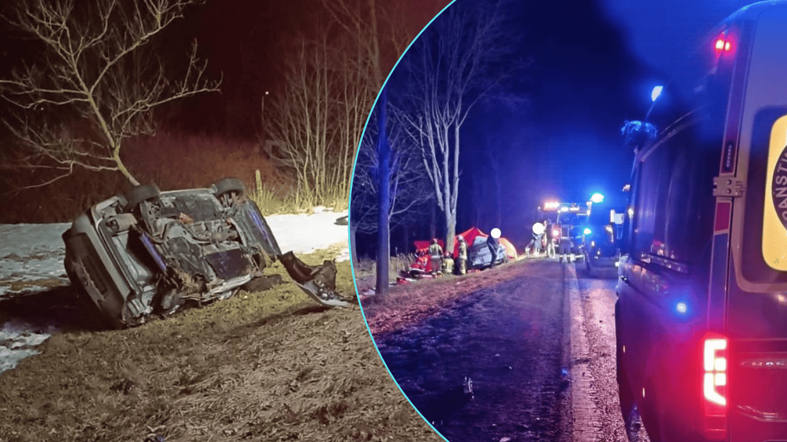 Była 21:15 kiedy doszło do tragedii. Mnóstwo osób poszkodowanych. Służby całkowicie zablokowały drogę