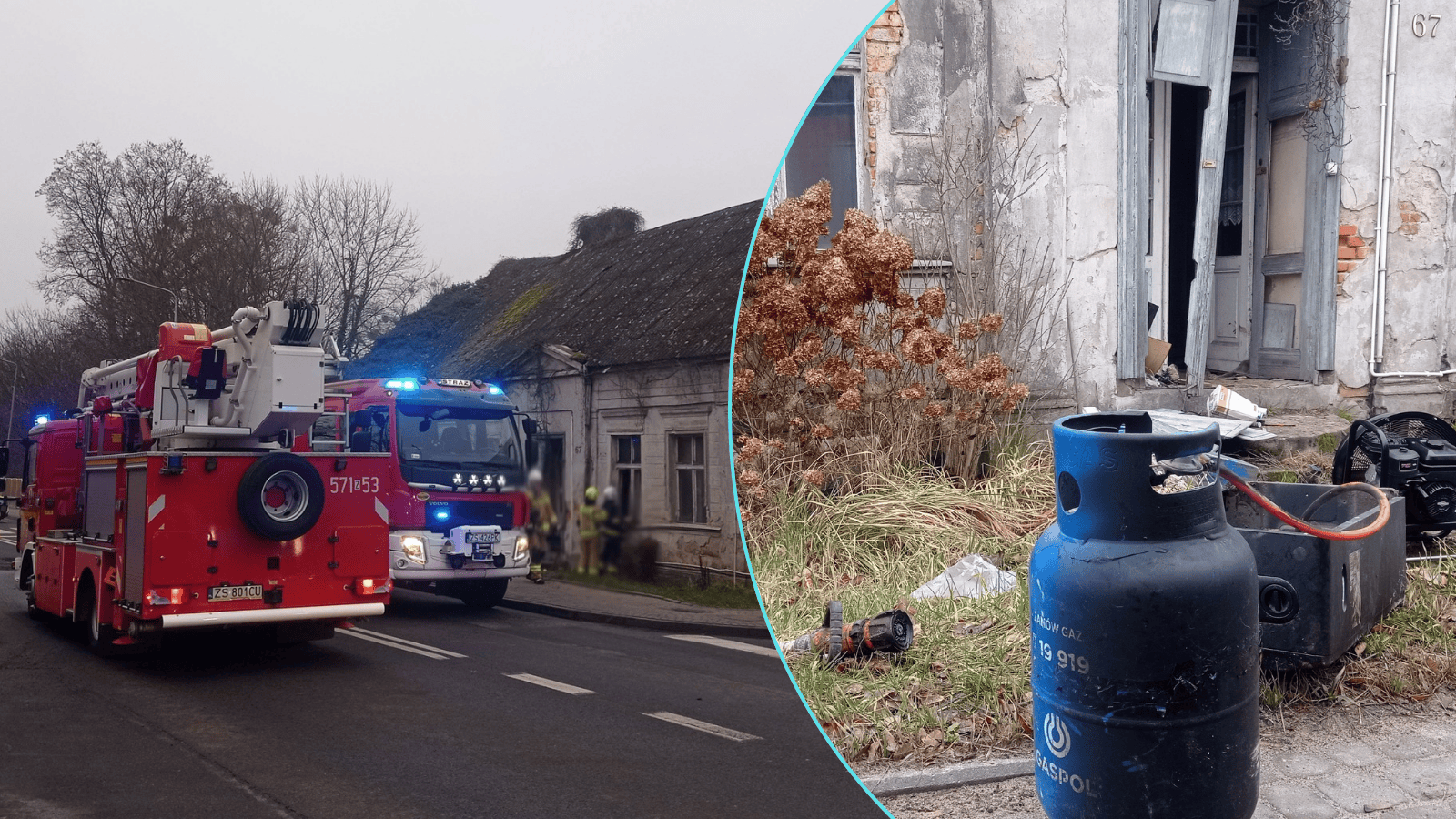 Straszliwy pożar. Jedna osoba nie żyje, strażak walczy w szpitalu