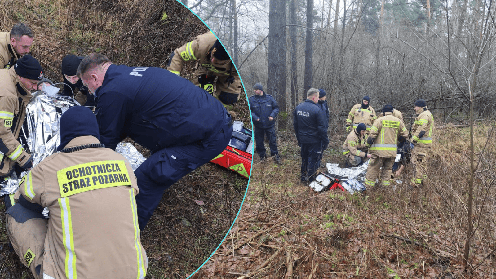 Dramatyczna noc w Chorzynie. Odnaleziono zaginionego seniora
