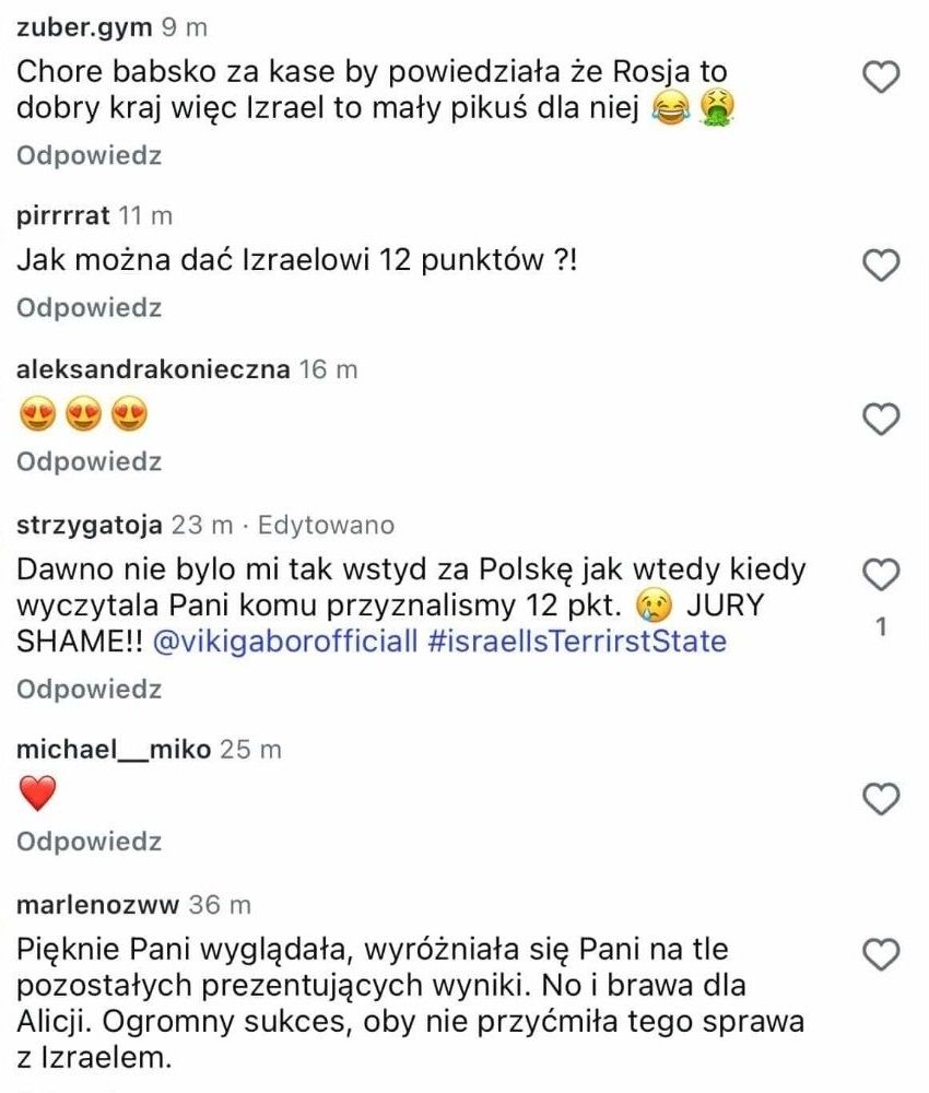 Podała wyniki polskiego jury, a teraz. Lincz w sieci