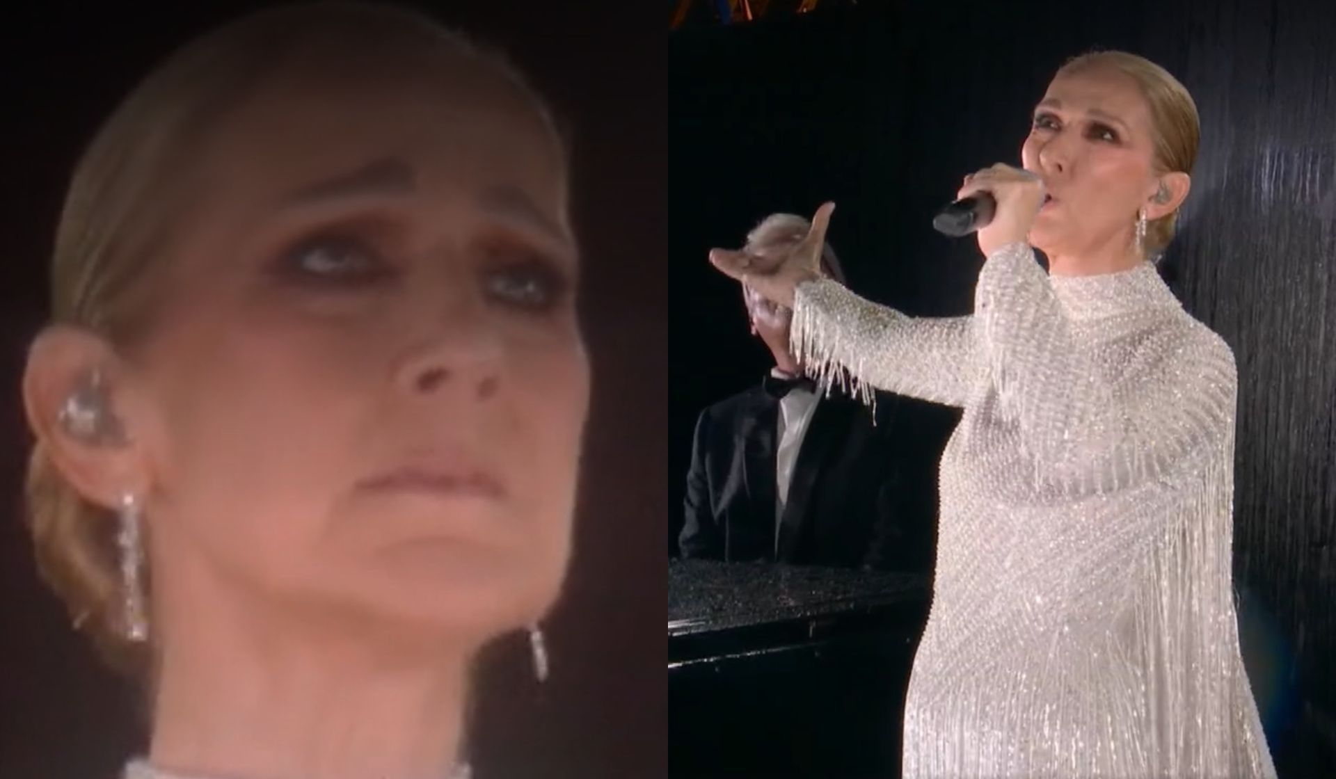 Schorowana Celine Dion wyszła na scenę. Ludzie zamarli po tym, co się wydarzyło na otwarciu IO
