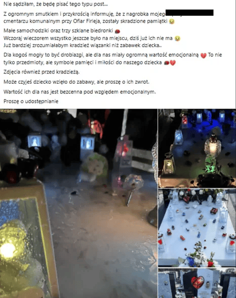 Przyszła na grób syna i nogi się pod nią ugięły. Dramat na cmentarzu, rozpaczliwy apel matki