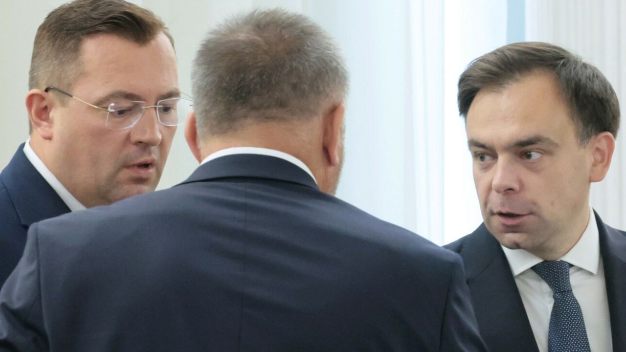 Ministrowie Stefan Krajewski i Andrzej Domański