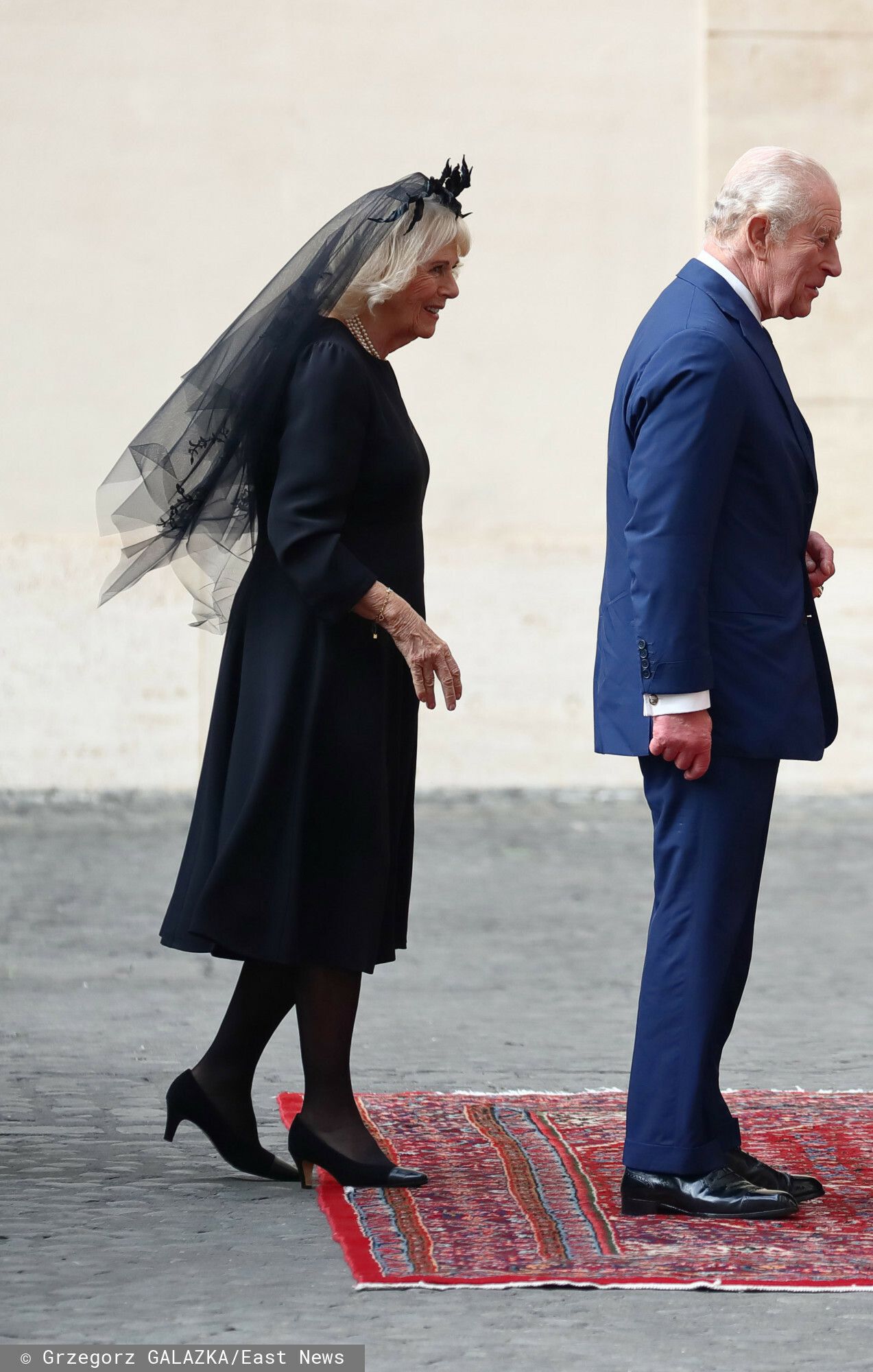 Królowa Camilla i król Karol na spotkaniu z papieżem, fot. East News