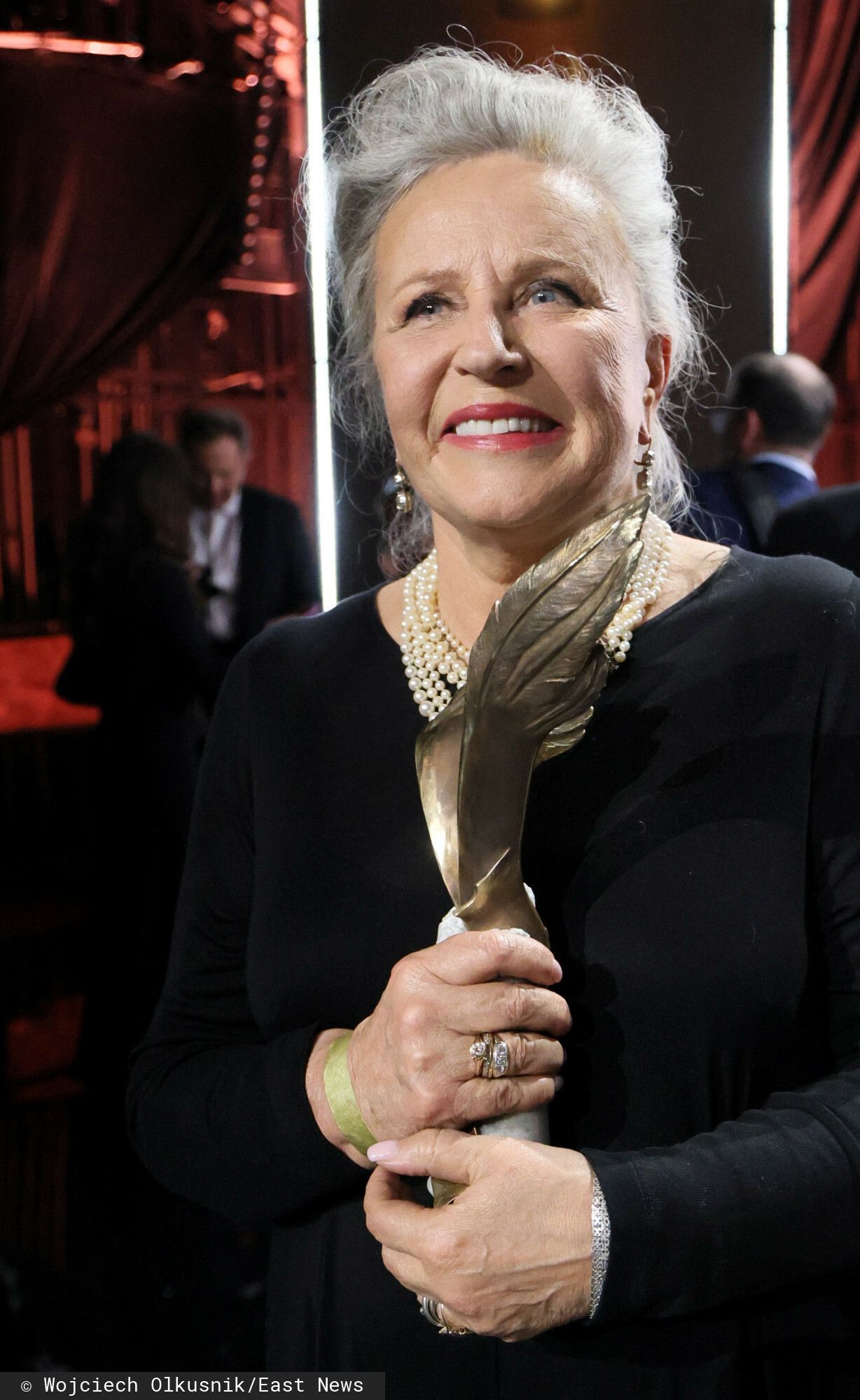 Krystyna Janda nie ukrywała wzruszenia na gali Orłów