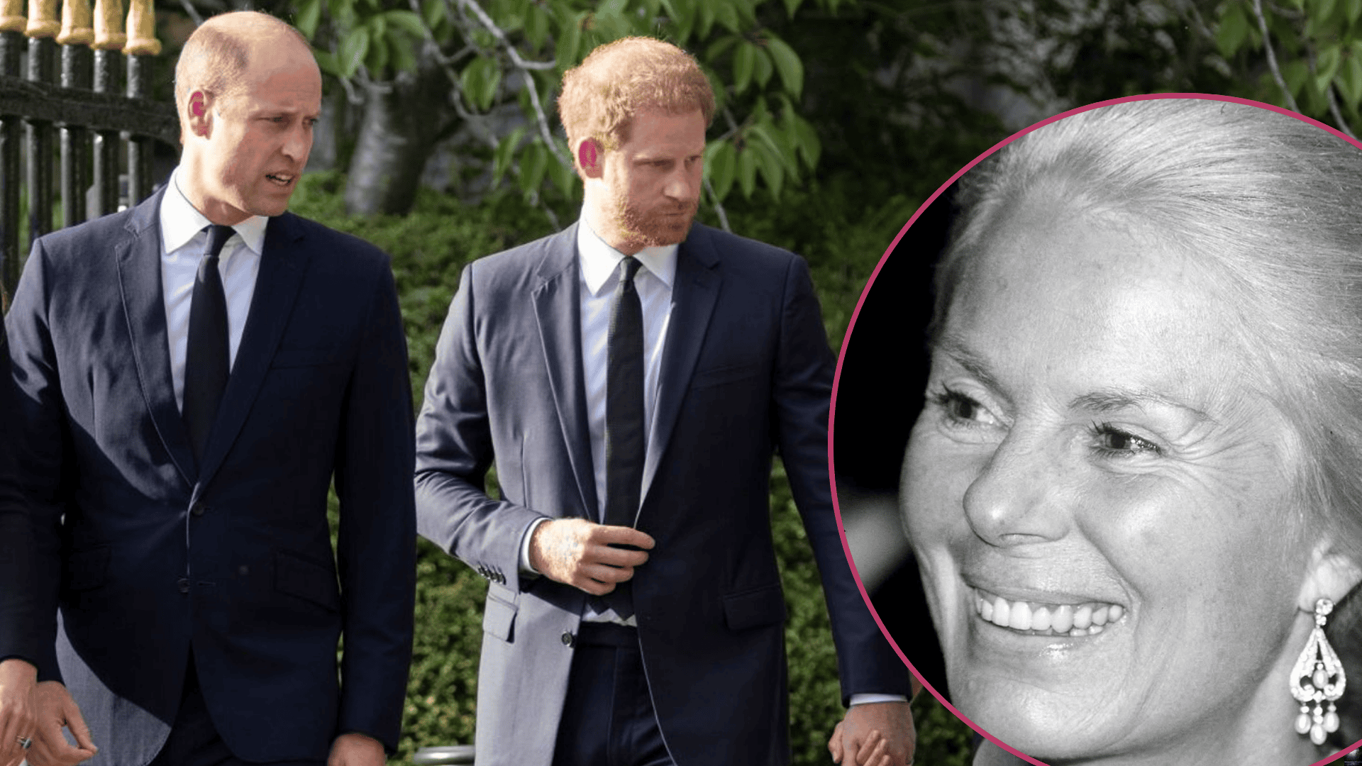 Książę Harry i William, księżna Katharine