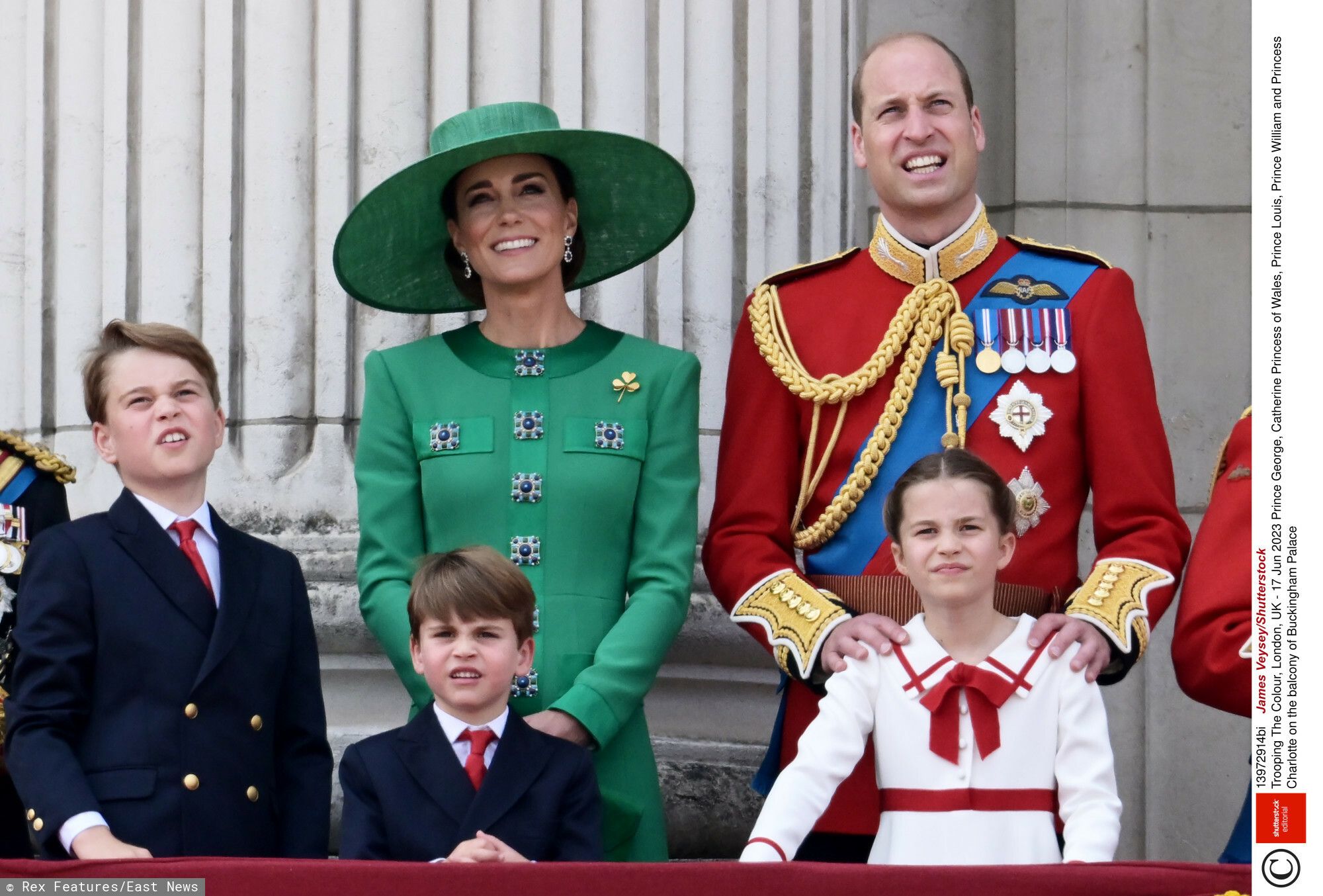 Księżna Kate, Książę Willim, George, Charlotte i Louis fot. EastNews
