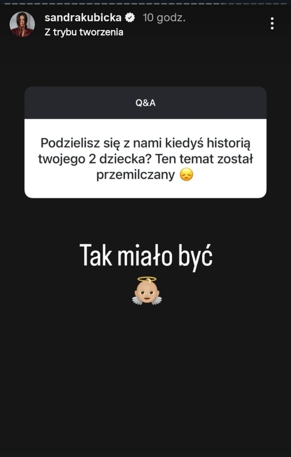 Sandra Kubicka pierwszy raz o drugim dziecku. "Tak miało być"