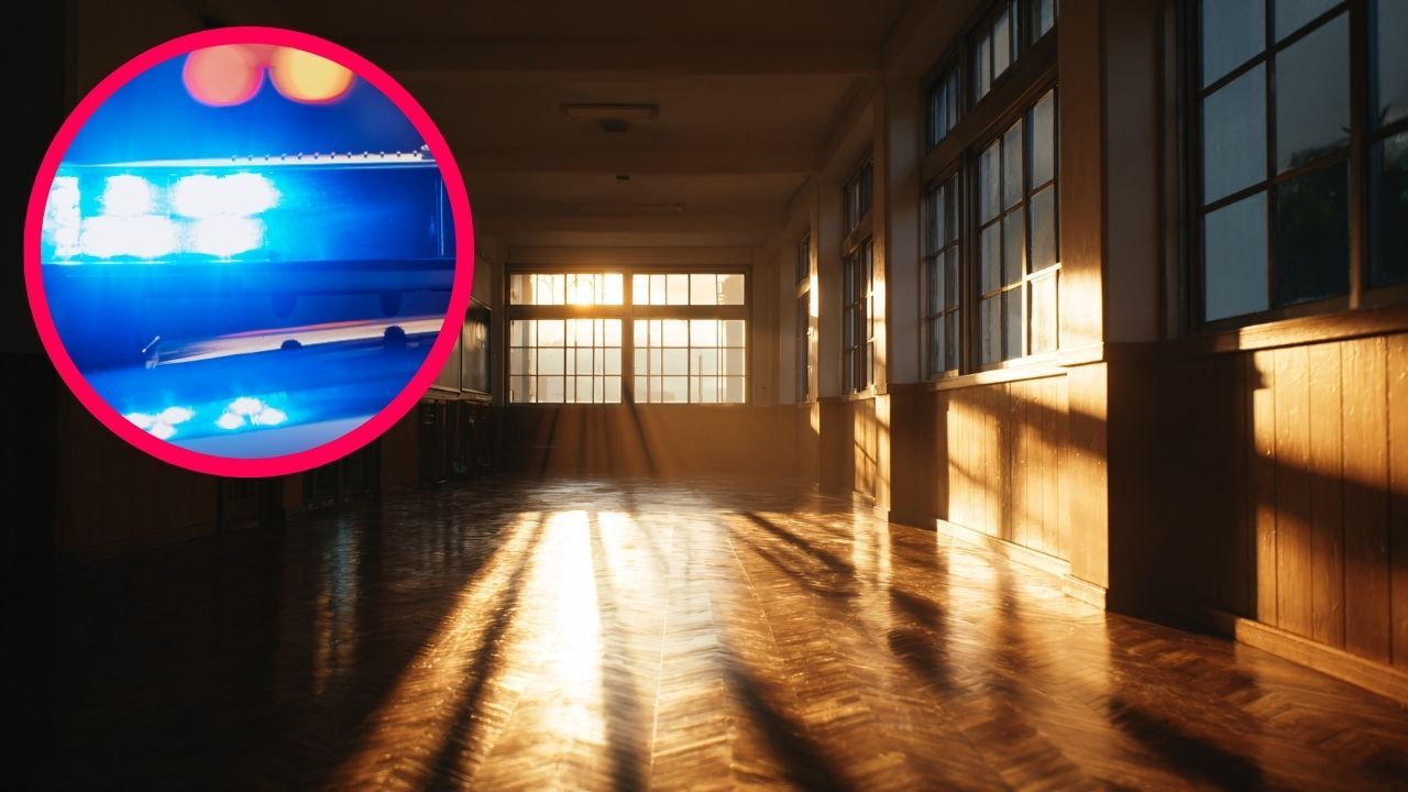 Płacąca kobieta, policja