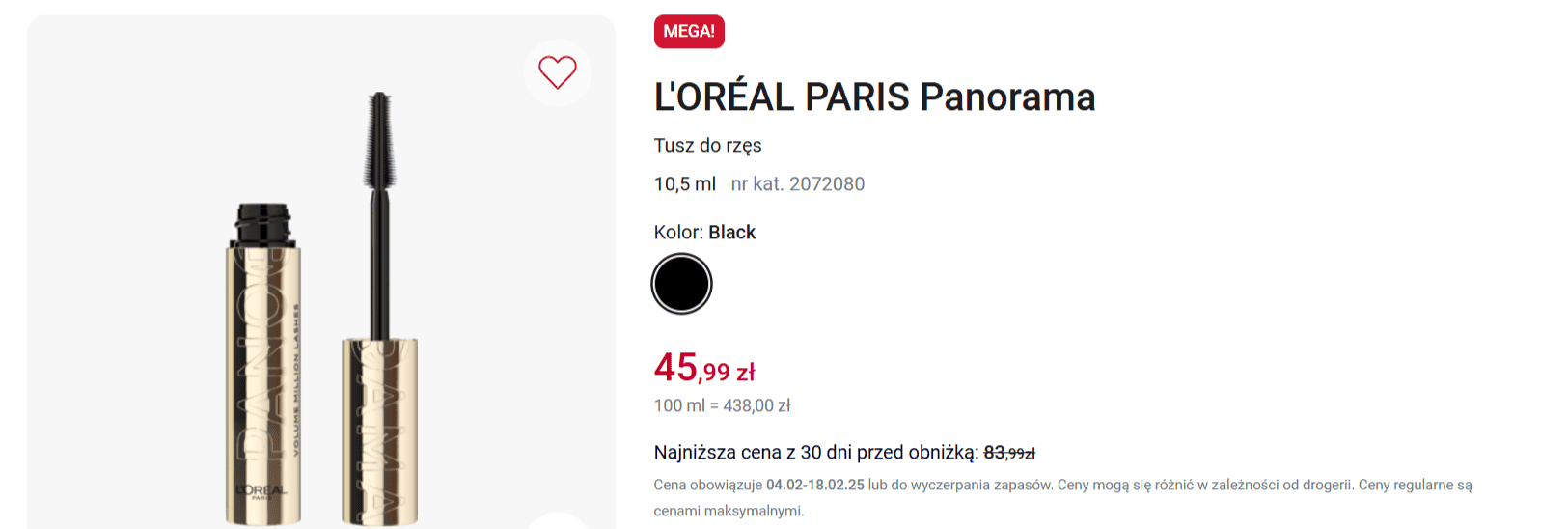 L'ORÉAL PARIS, Panorama , tusz do rzęs, 10,5 ml - Drogeria Rossmann_ - [www.rossmann.pl].png