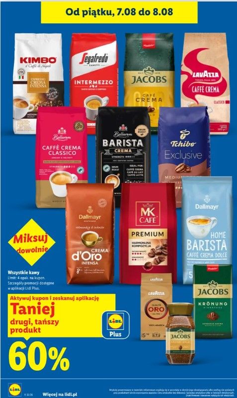 Od dziś przez dwa dni w Lidlu duże obniżki cen wybranych produktów. Taniej nawet o 60%