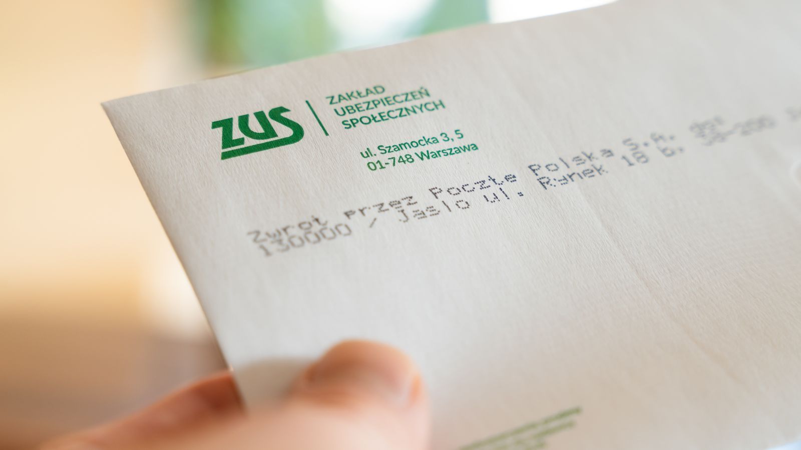List z ZUS-u