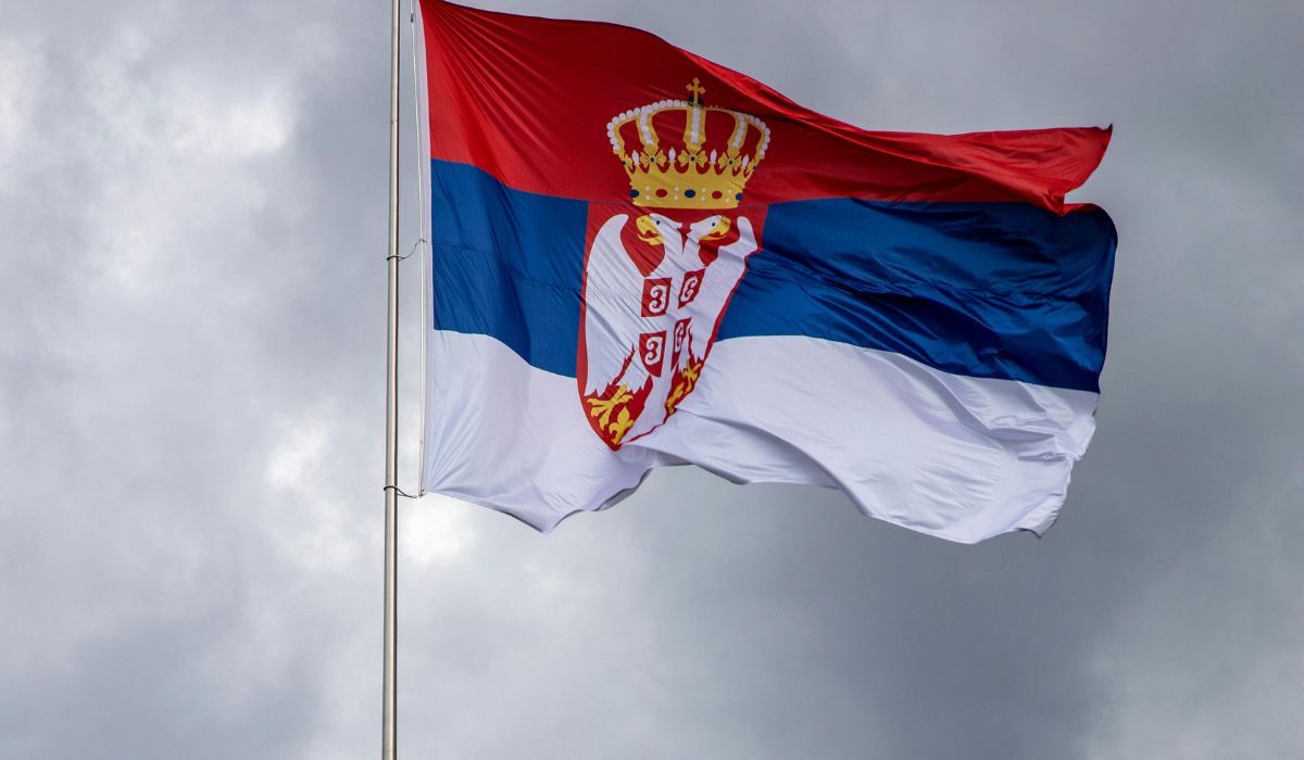 Flaga Serbii 