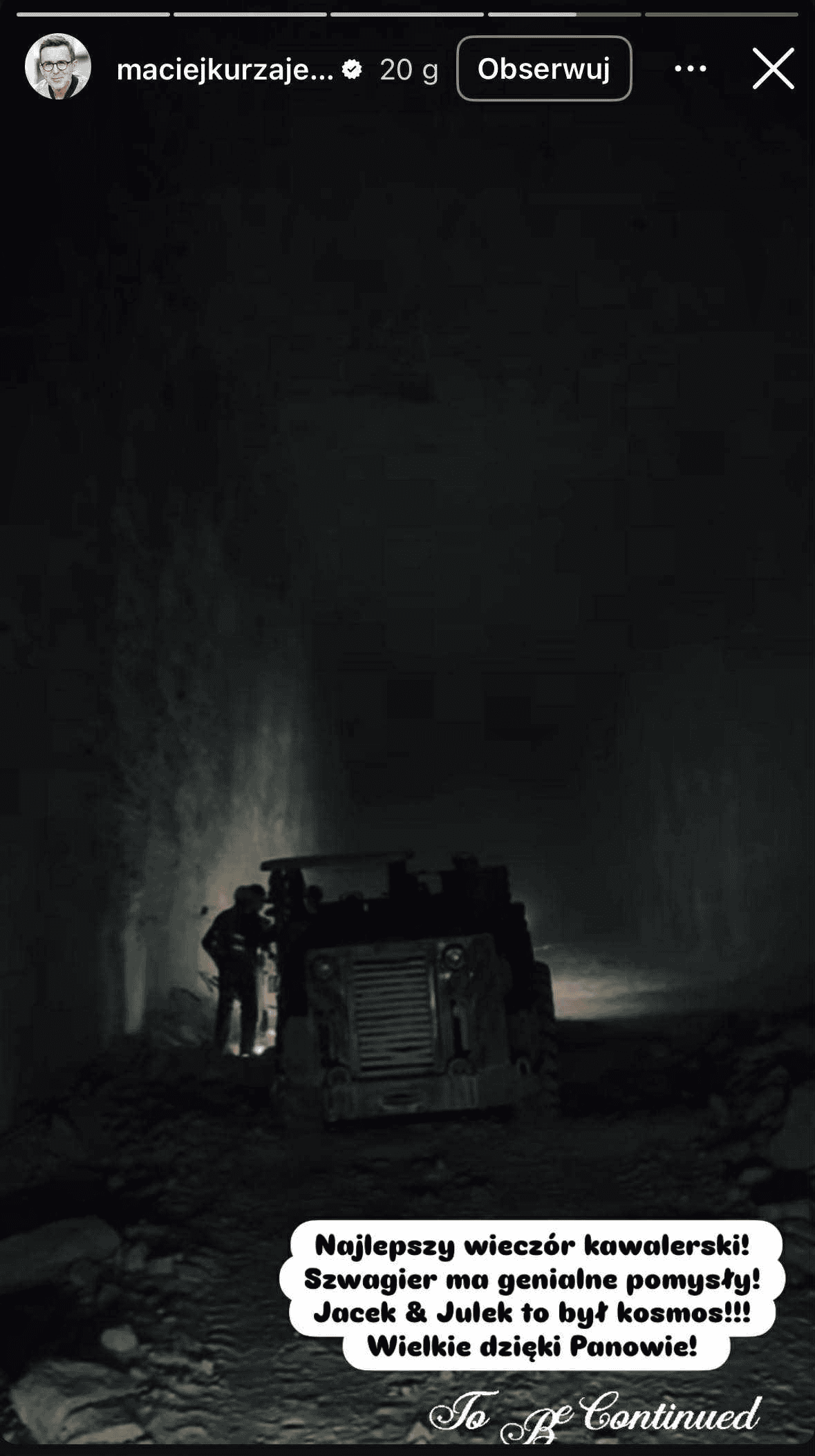 Maciej Kurzajewski, fot. Instagram