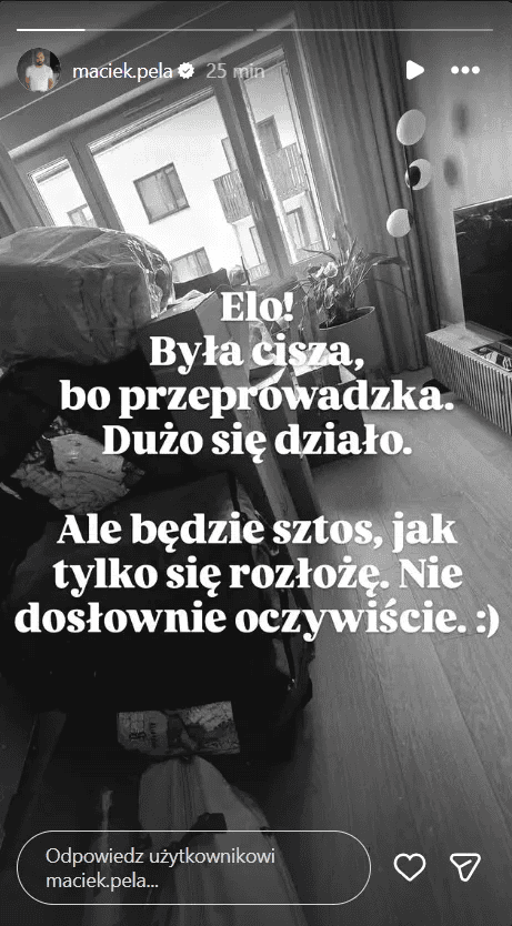 Maciej Pela spakował walizki i opuścił dom. Decyzja zapadła