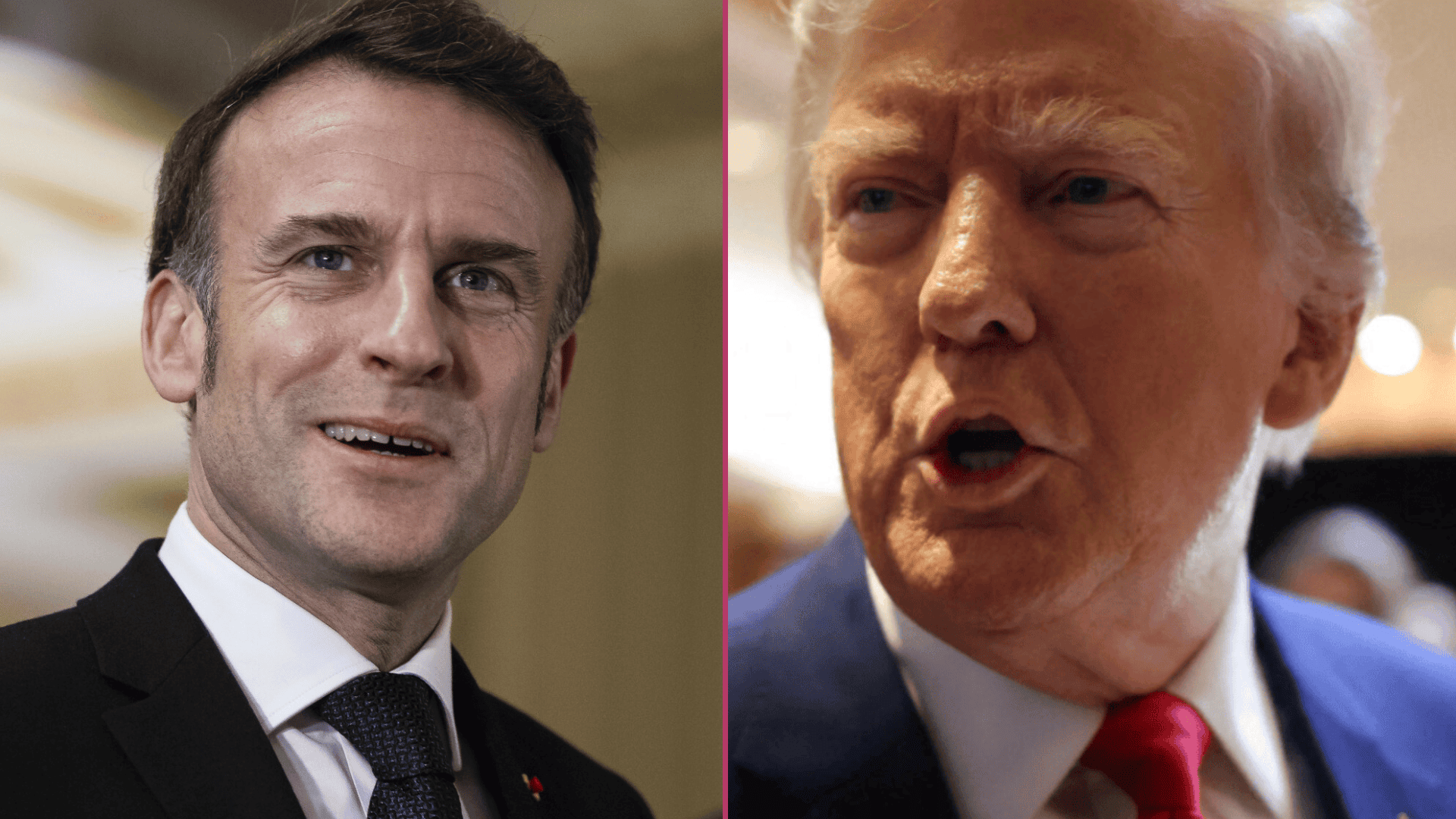 Emmanuel Macron, Donald Trump