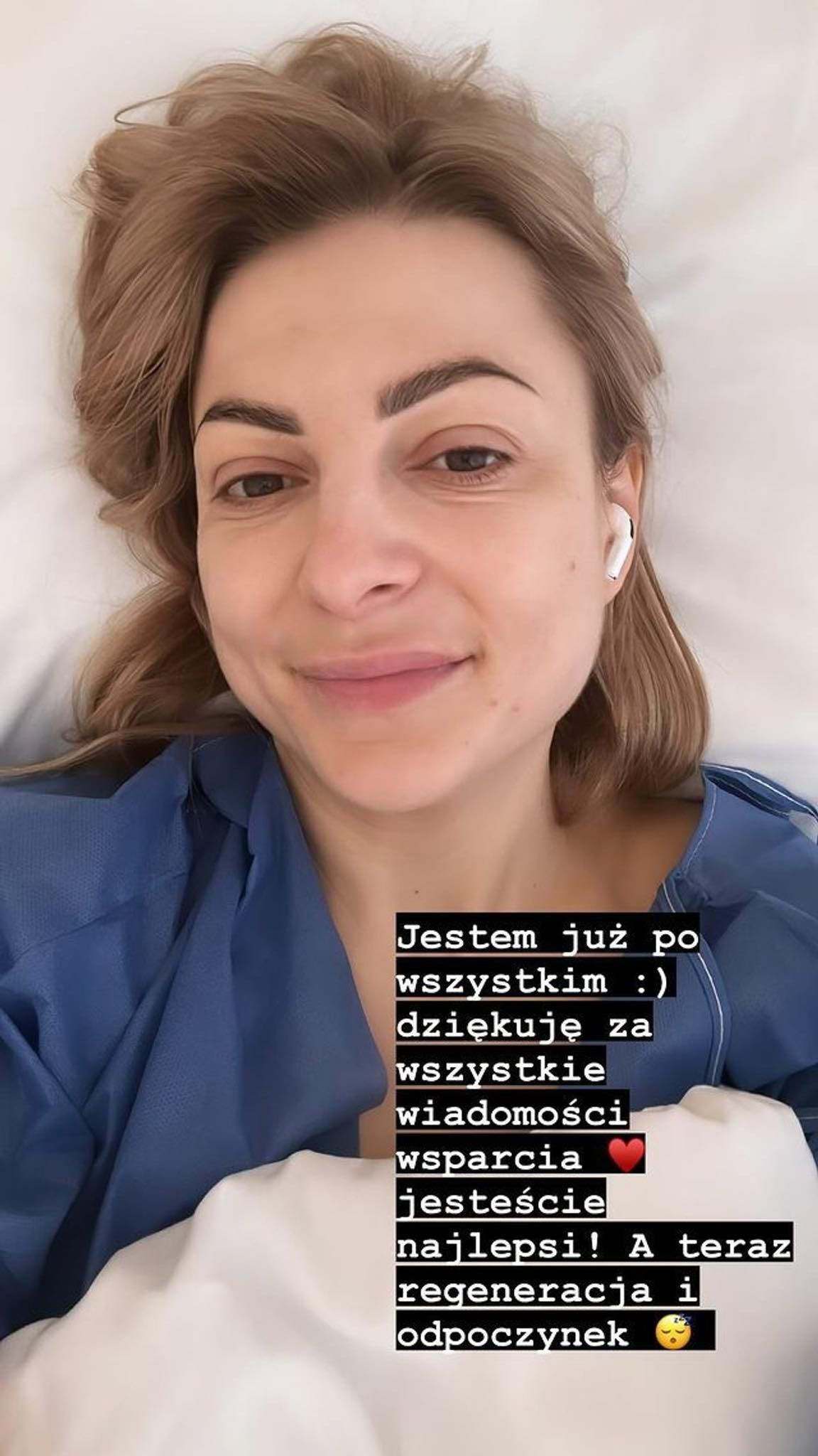 Magda Narożna po operacji, fot. Instagram