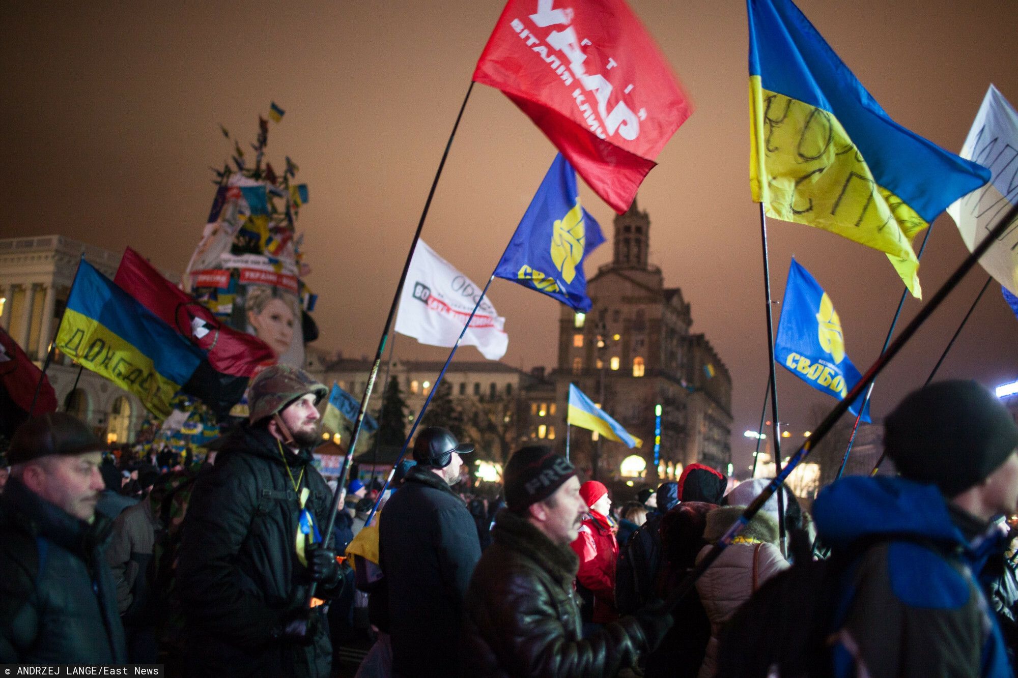 Majdan Niepodległości, luty 2014 r.