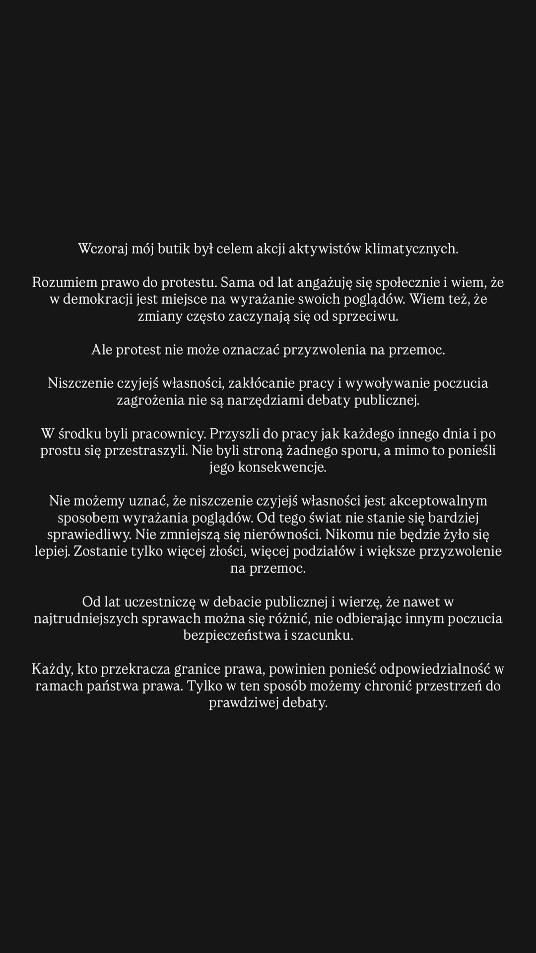 Rozenek zaatakowana. Na ulicy przykre sceny. Jest pilne oświadczenie
