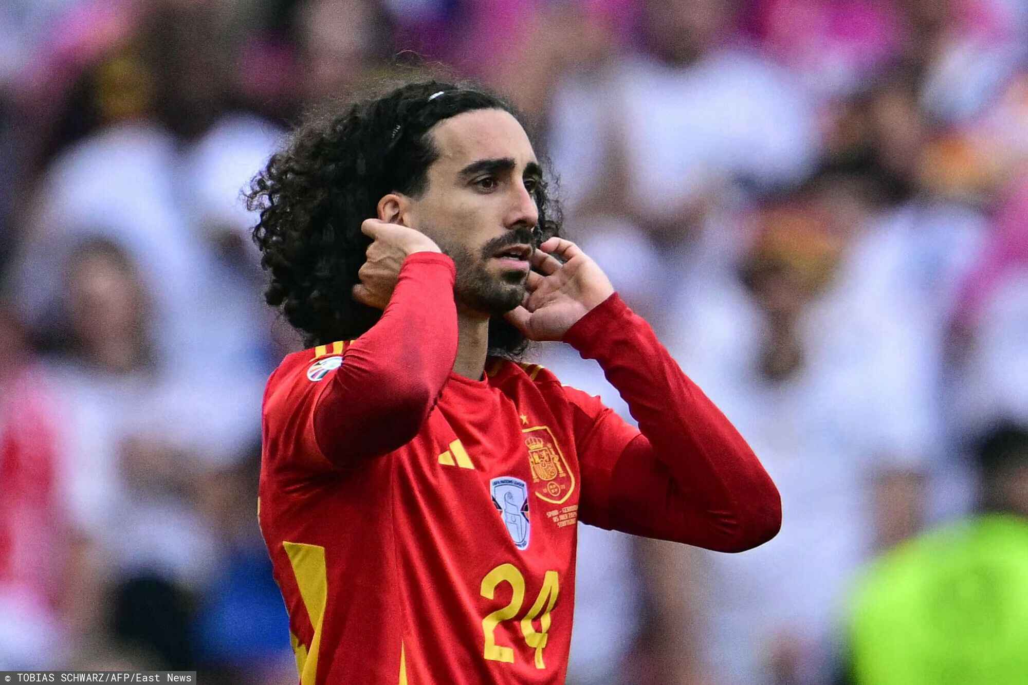 Marc Cucurella, Euro 2024, obietnica, zafarbował włosy, zdjęcie