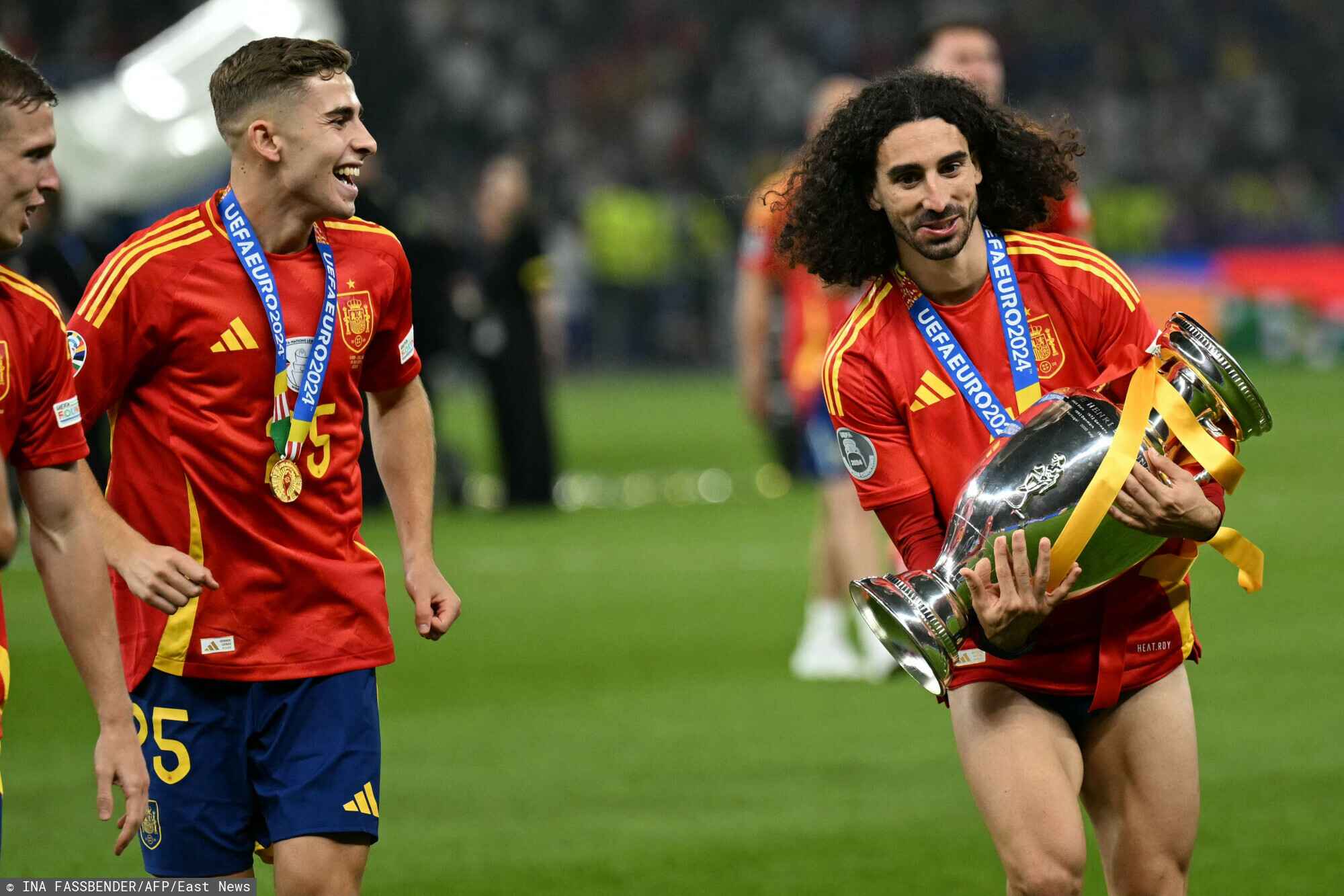 Marc Cucurella, Euro 2024, obietnica, zafarbował włosy, zdjęcie