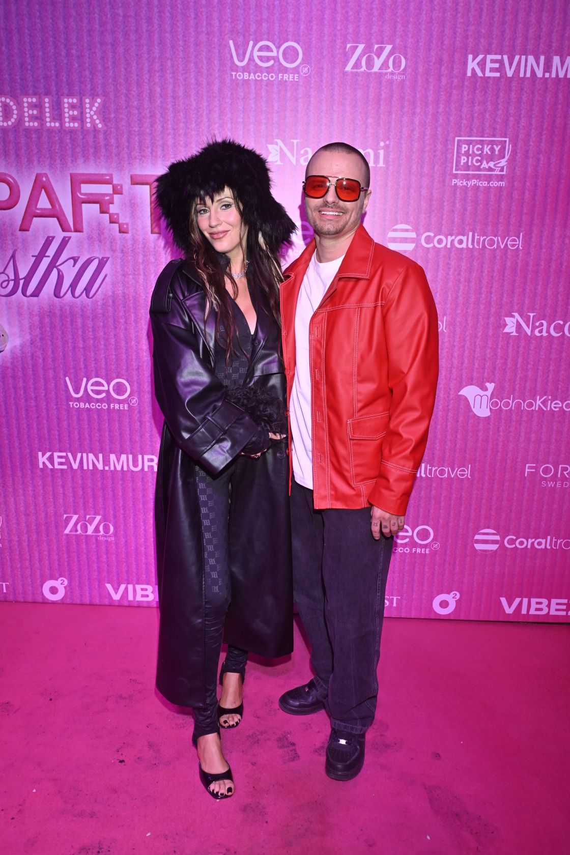 Marcin Hakiel i Dominika, Pudelek Pink Party, fot. KAPIF