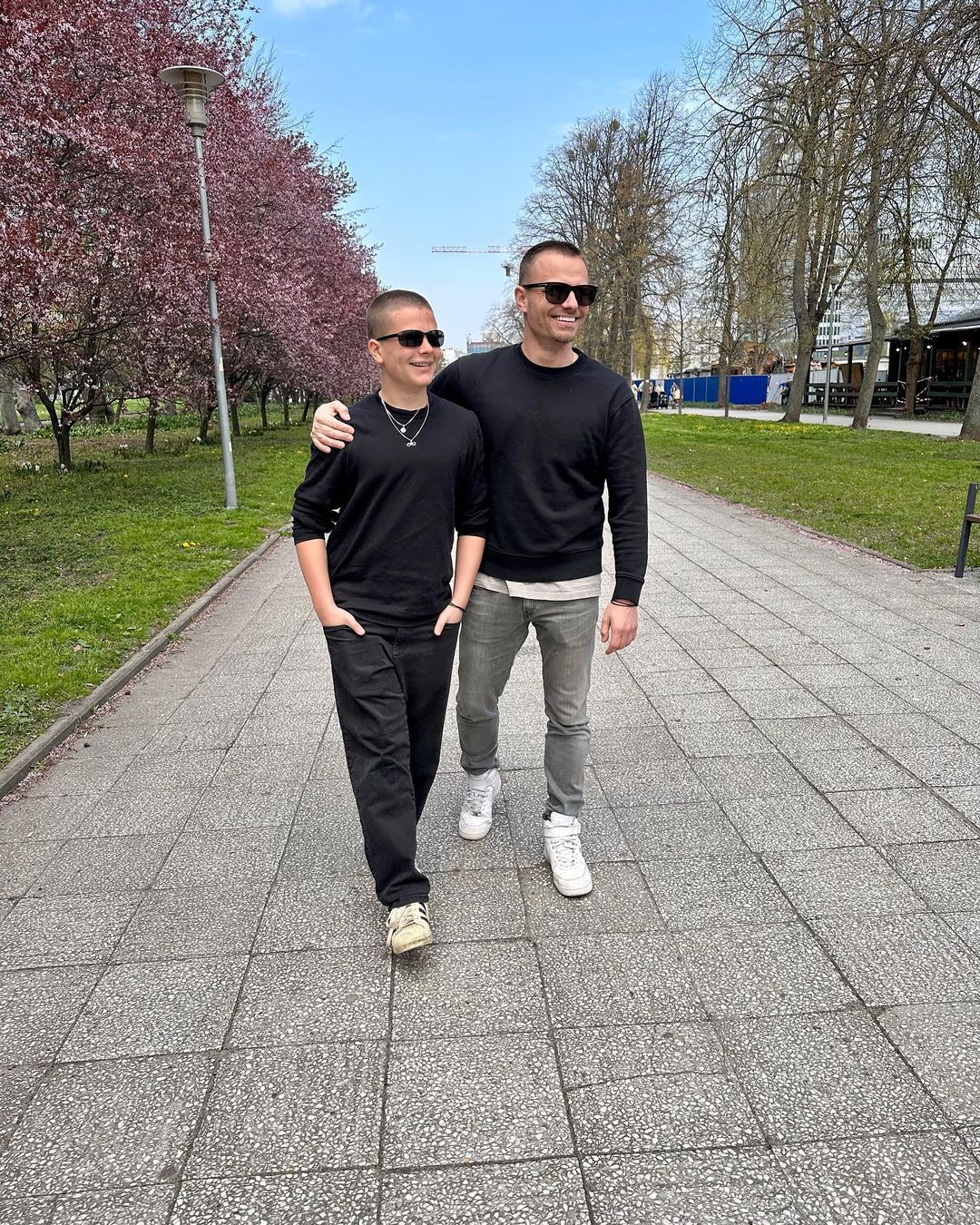 Marcin Hakiel i syn Adam