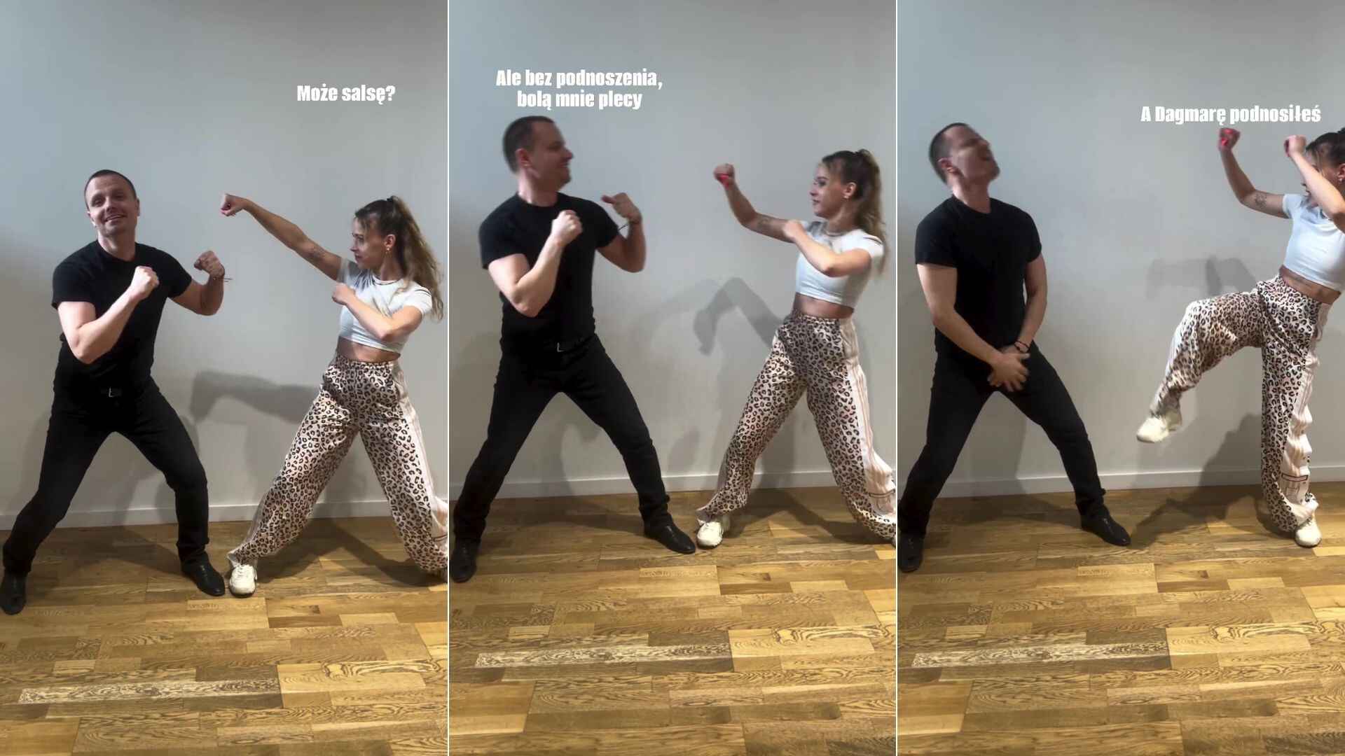 Marcin Hakiel, taniec na Instagramie, reakcja na Dagmarę Kaźmierską