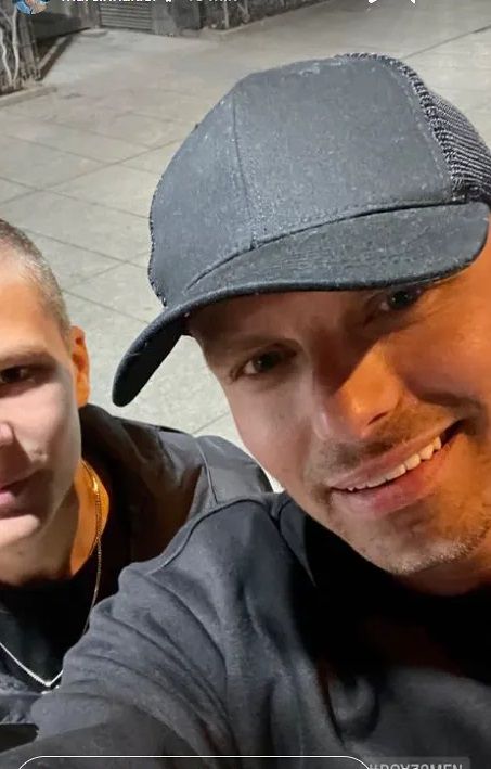 Marcin Hakiel z synem Adamem fot. Instagram @marcinhakiel