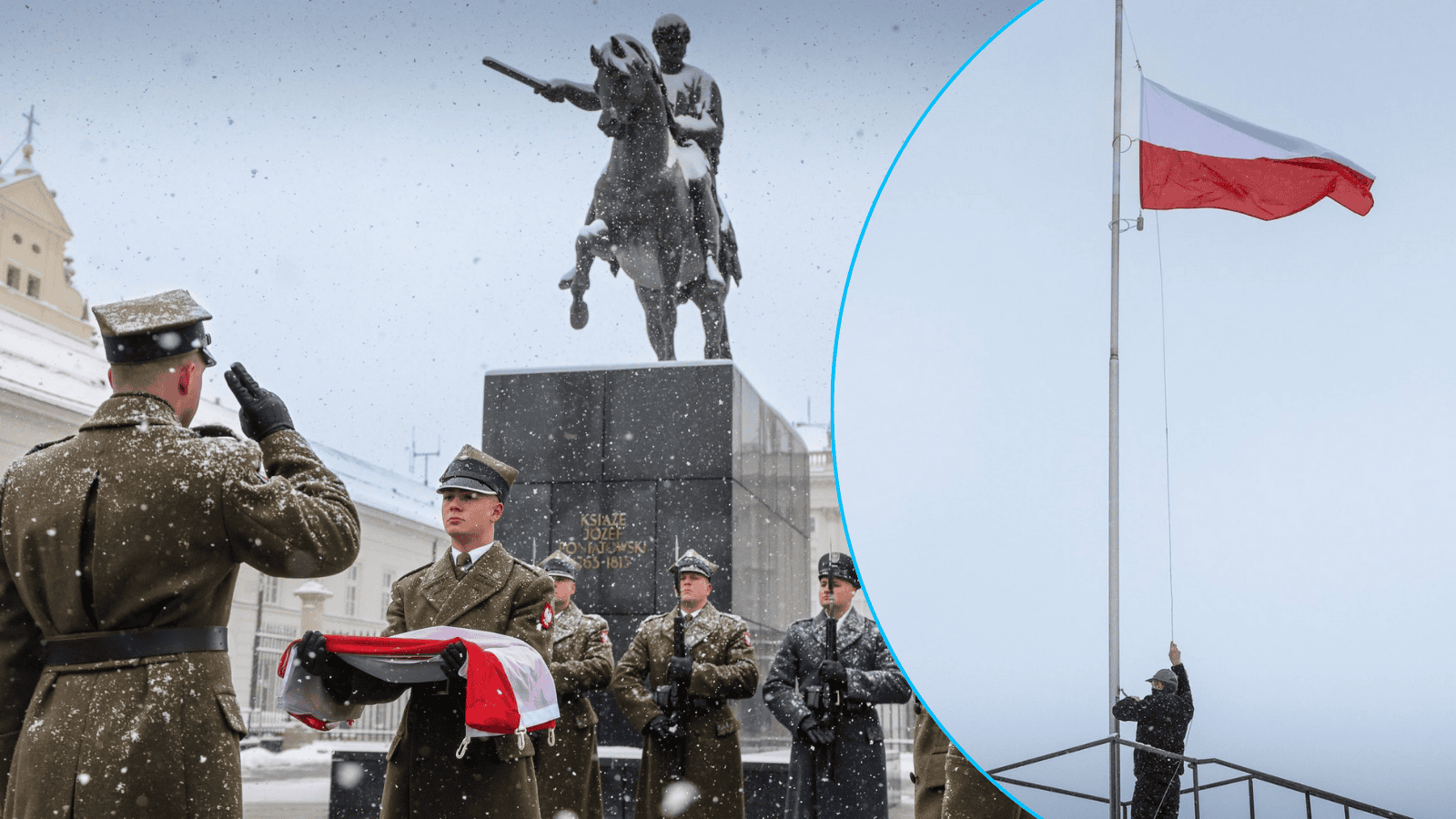 Nowa tradycja przed Pałacem Prezydenckim. Flagi narodowe ruszą w Polskę