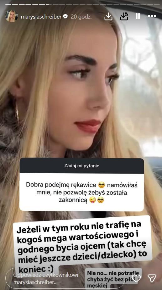 Marianna Schreiber uderza w byłego partnera "Czasem to już nie ma sensu"