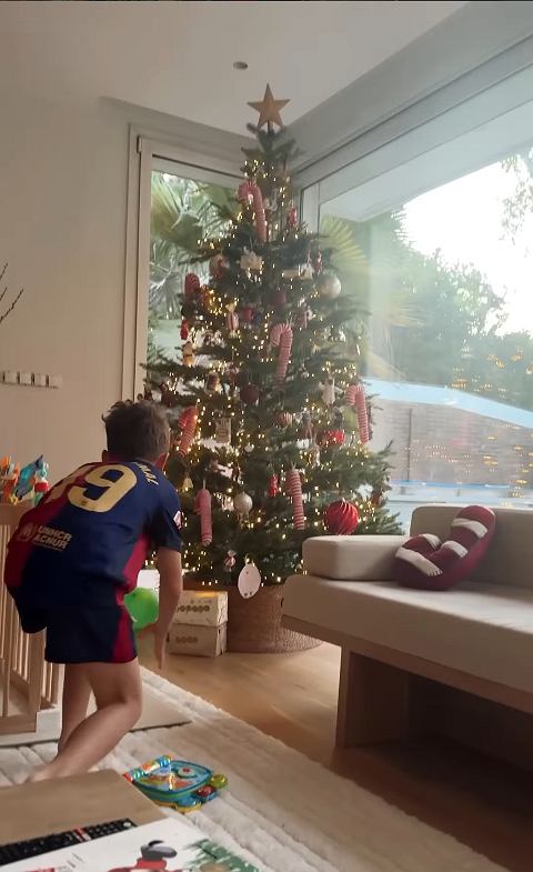 Marina Szczęsna chciała pochwalić się choinką. Jeden szczegół w tle rzuca się w oczy