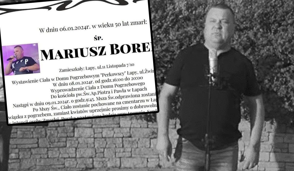 Mariusz Borek nie żyje, fot. Facebook