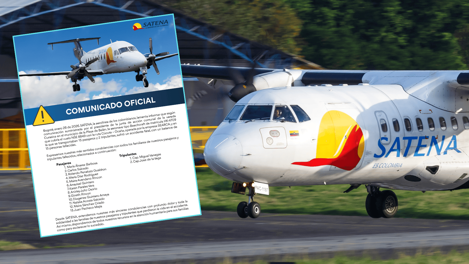 Tragedia w kolumbijskich górach: nikt nie przeżył katastrofy pasażerskiego Beechcrafta