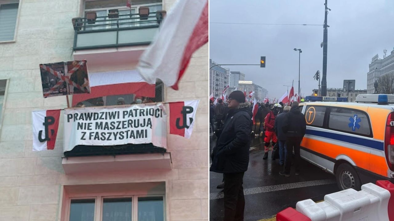 Dantejskie sceny na Marszu Niepodległości! W ruch poszły butelki i nie tylko