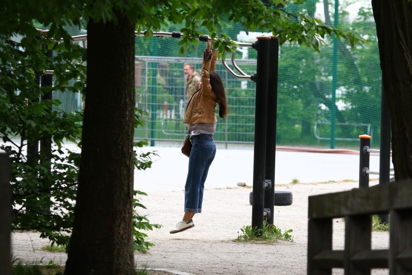 Marta Kaczyńska z 8-letnim synkiem i mężem. Od razu widać, do kogo podobny jest Staś