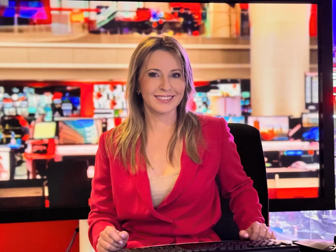 Marta Kielczyk, zwolnienie z TVP, co robi teraz, zdjęcia w studio BBC News