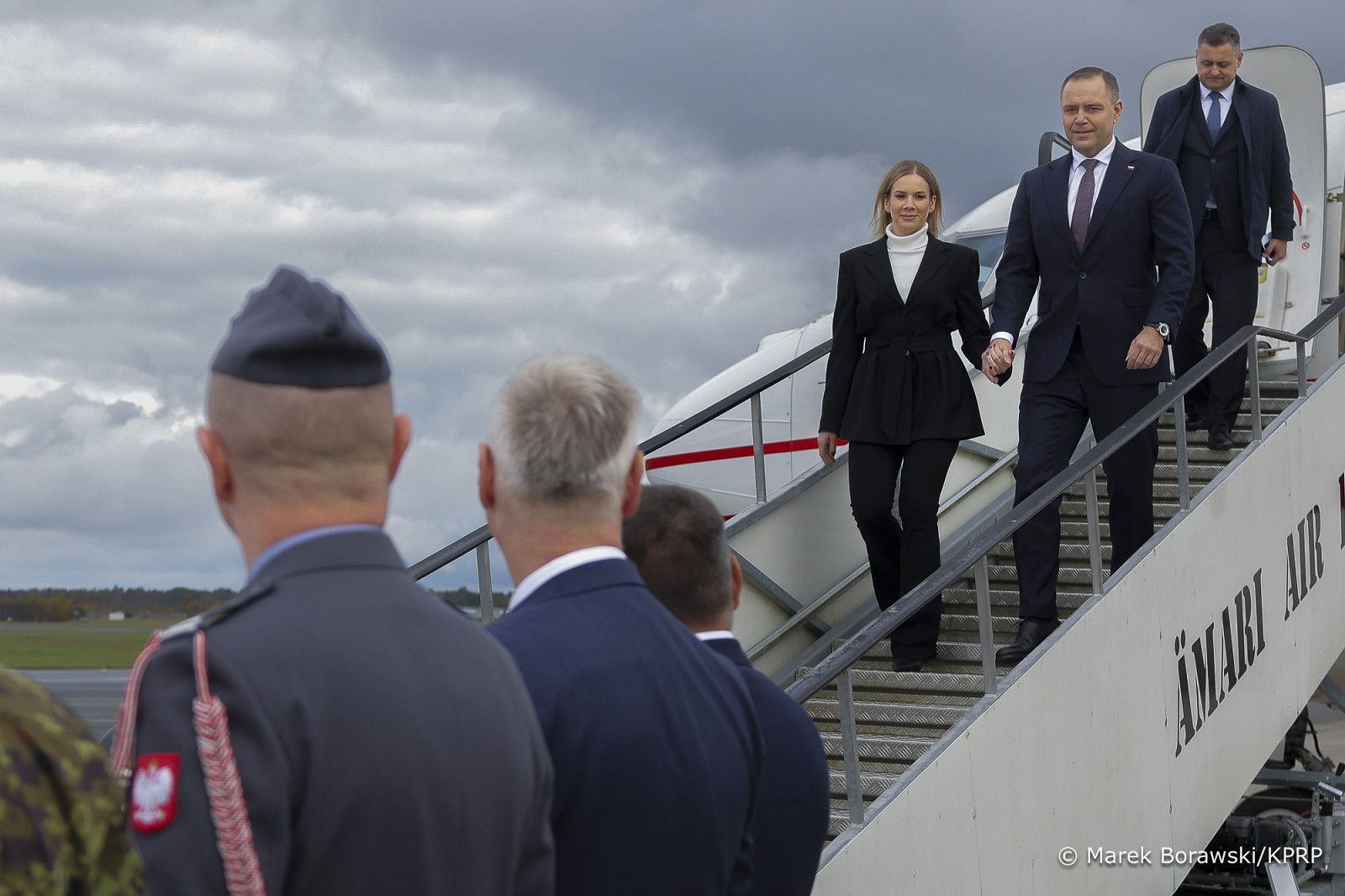 Marta Nawrocka i Karol Nawrocki w Estonii, fot. KPRP
