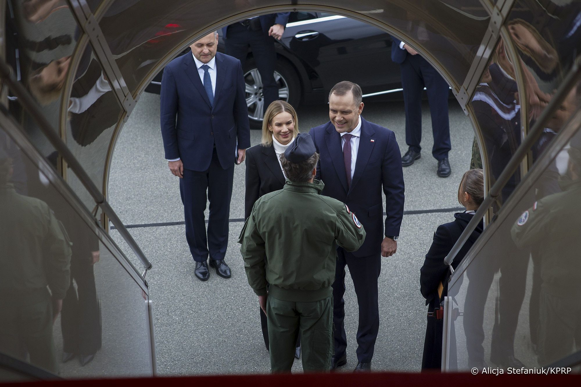Marta Nawrocka i Karol Nawrocki w Estonii, fot. KPRP