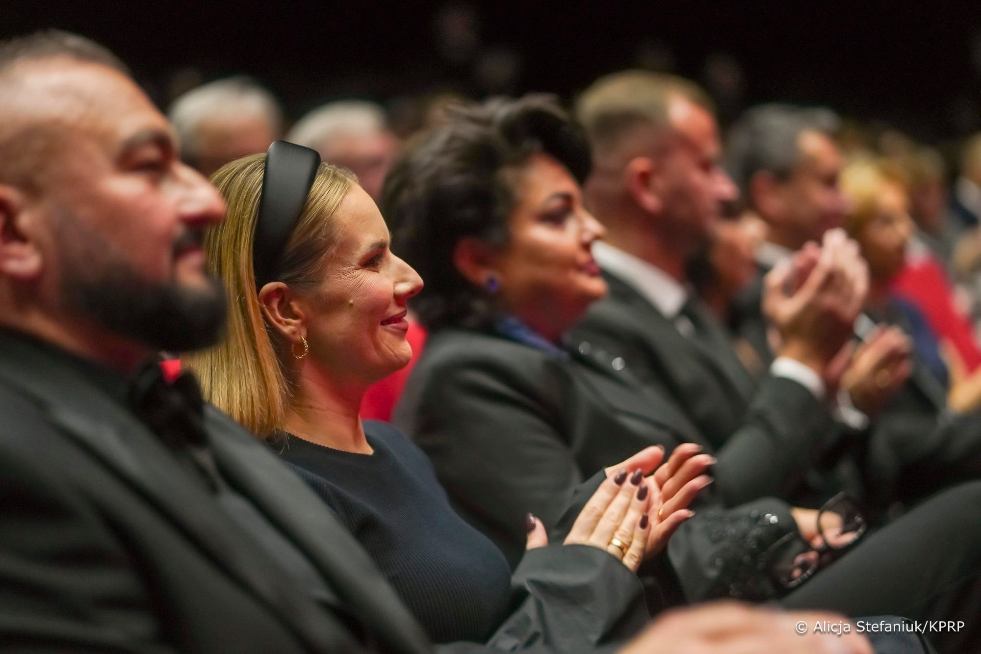 Marta Nawrocka na przedstawieniu