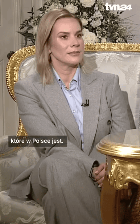 Gorzkie słowa stylisty o stroju Marty Nawrockiej w TVN24. To nie spodobało mu się najbardziej